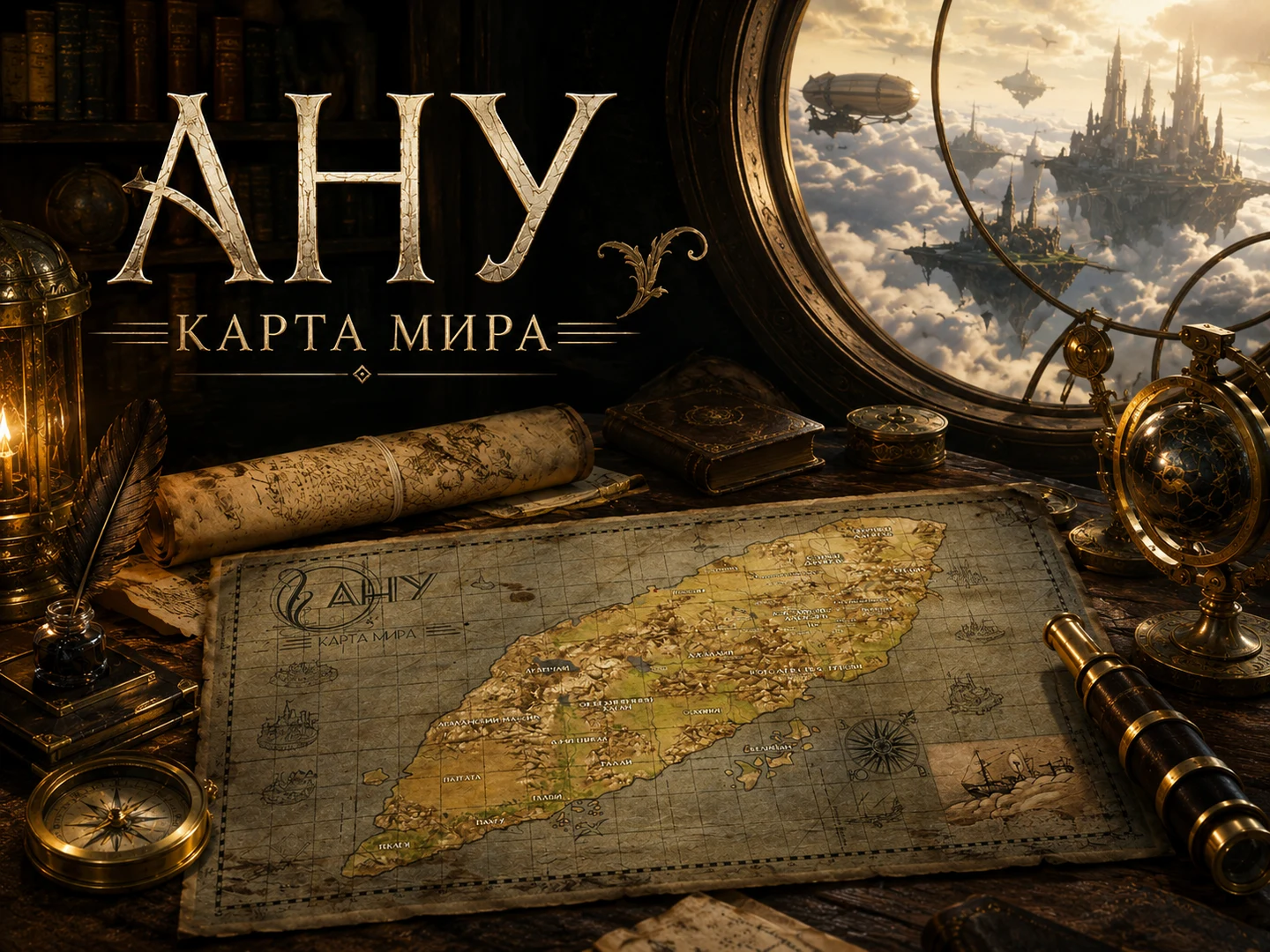 Карта мира Ану